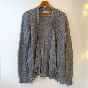 Gray hollister cardigan sweater